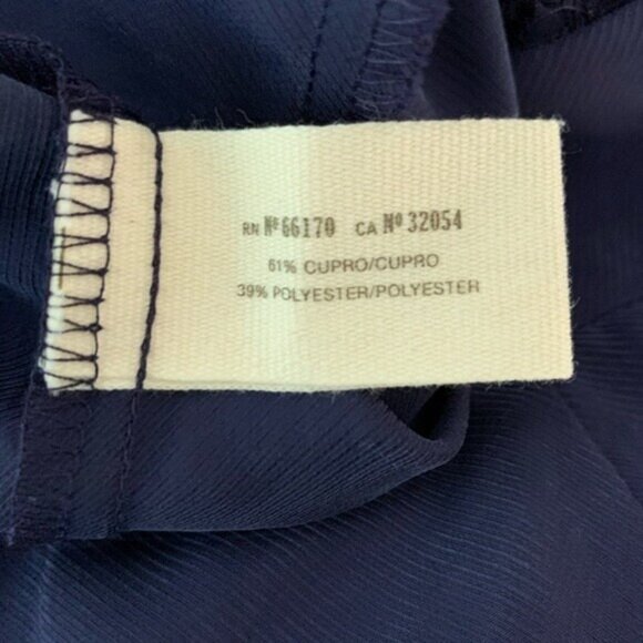 Daughters Of The Liberation Navy Blue Pleated Tapered Pants High Rise 4 Tall - Picture 5 of 6